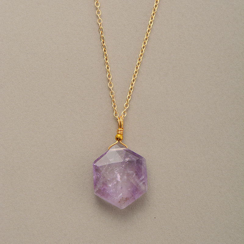 Hexagon Pendant Necklace