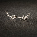 Deer Antler Stud Earrings