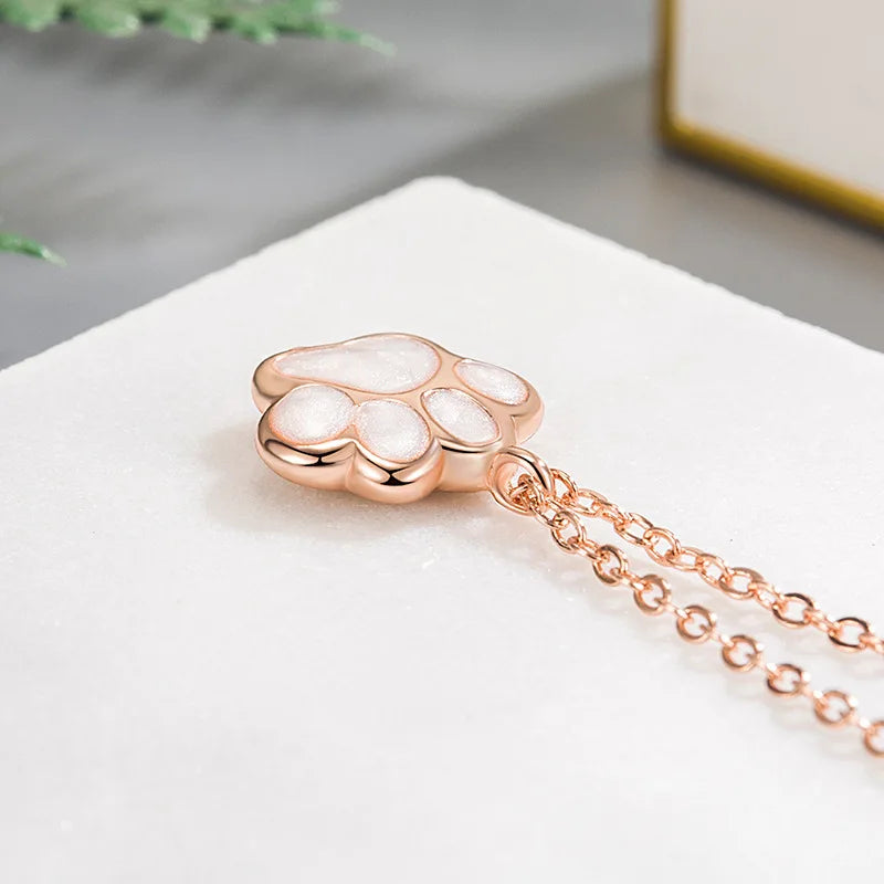 Necklace with Paw Charm